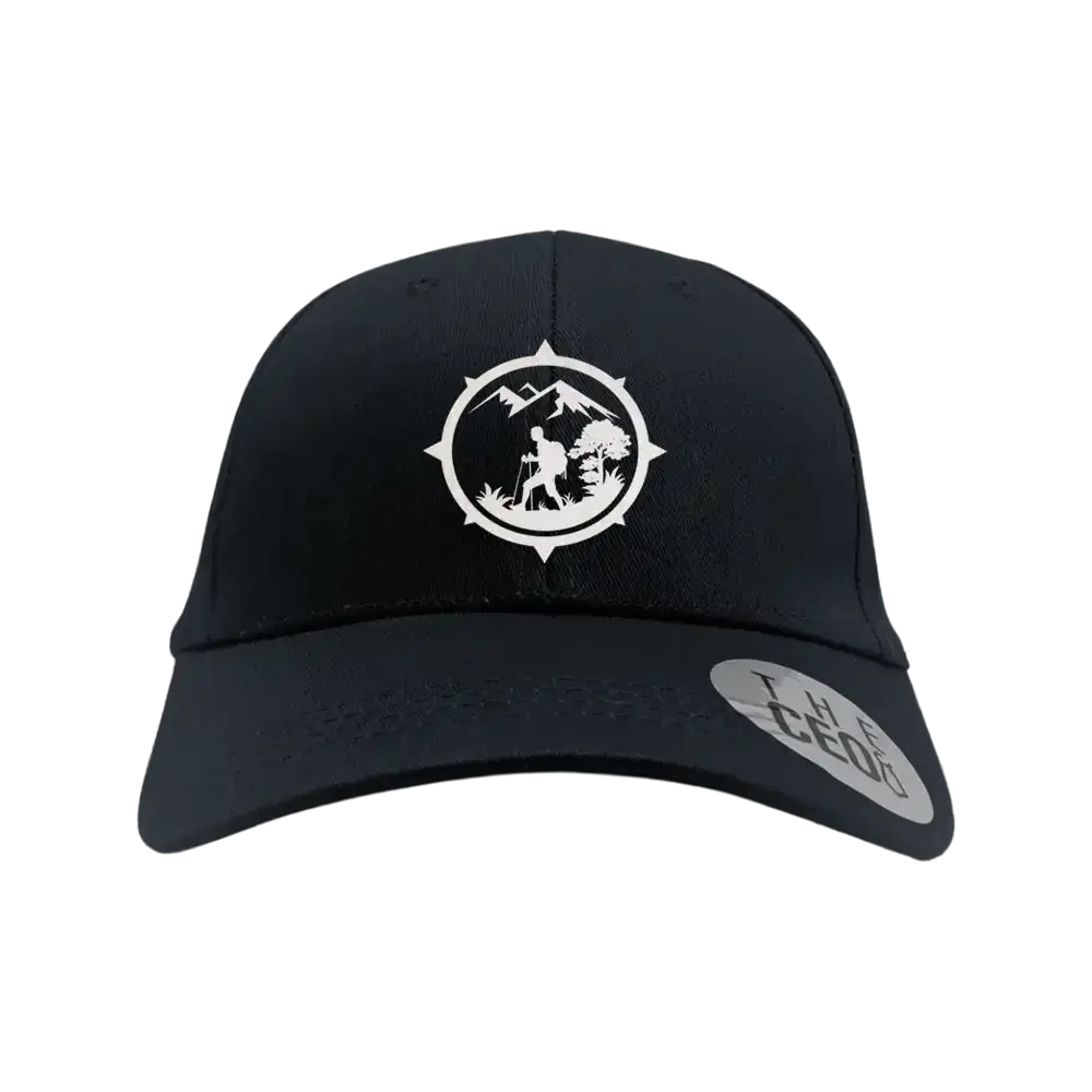 Hiking Mountain Compass Embroidered Baseball Hat