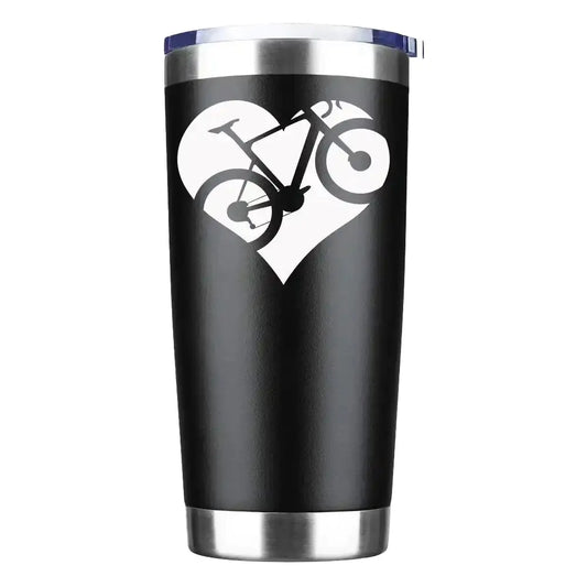 Heart Bike 20oz Insulated Vacuum Sealed Tumbler