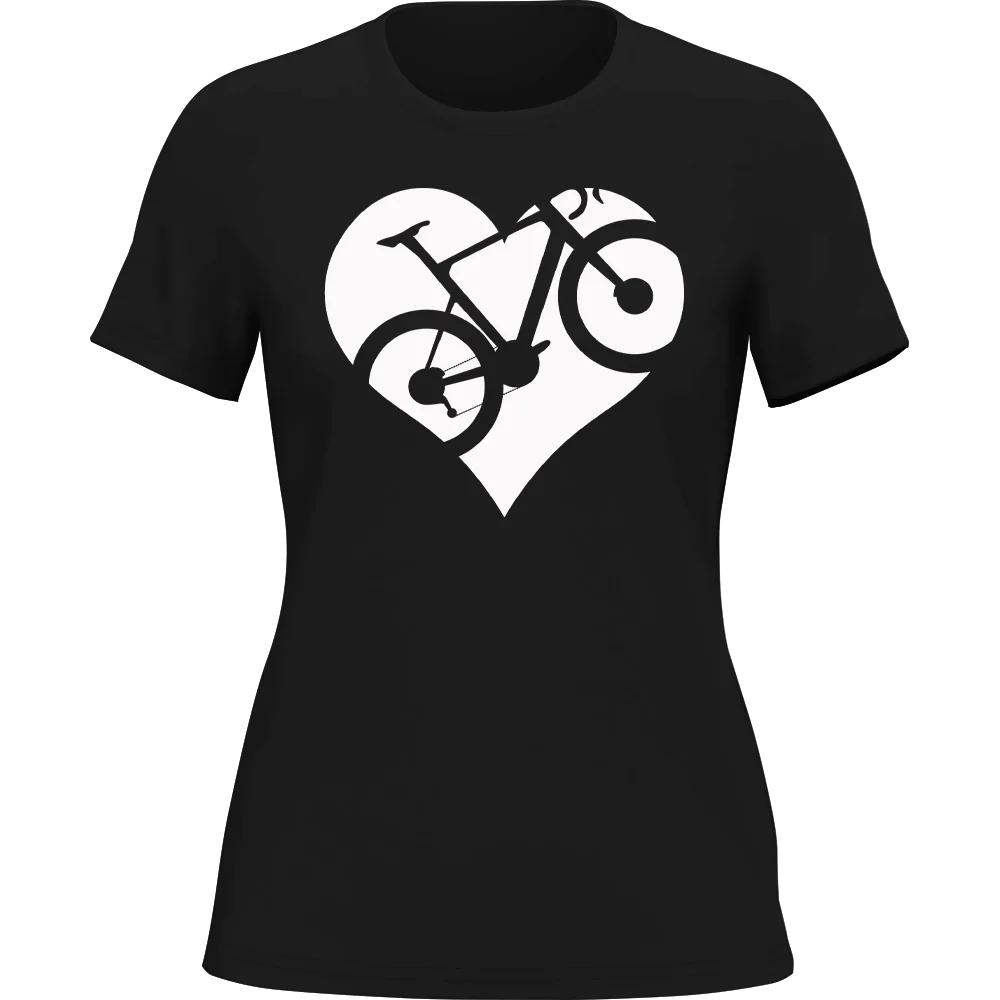 Heart Bike T-Shirt for Women