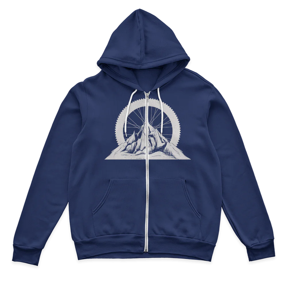 Mountain Tires Zip Hoodie