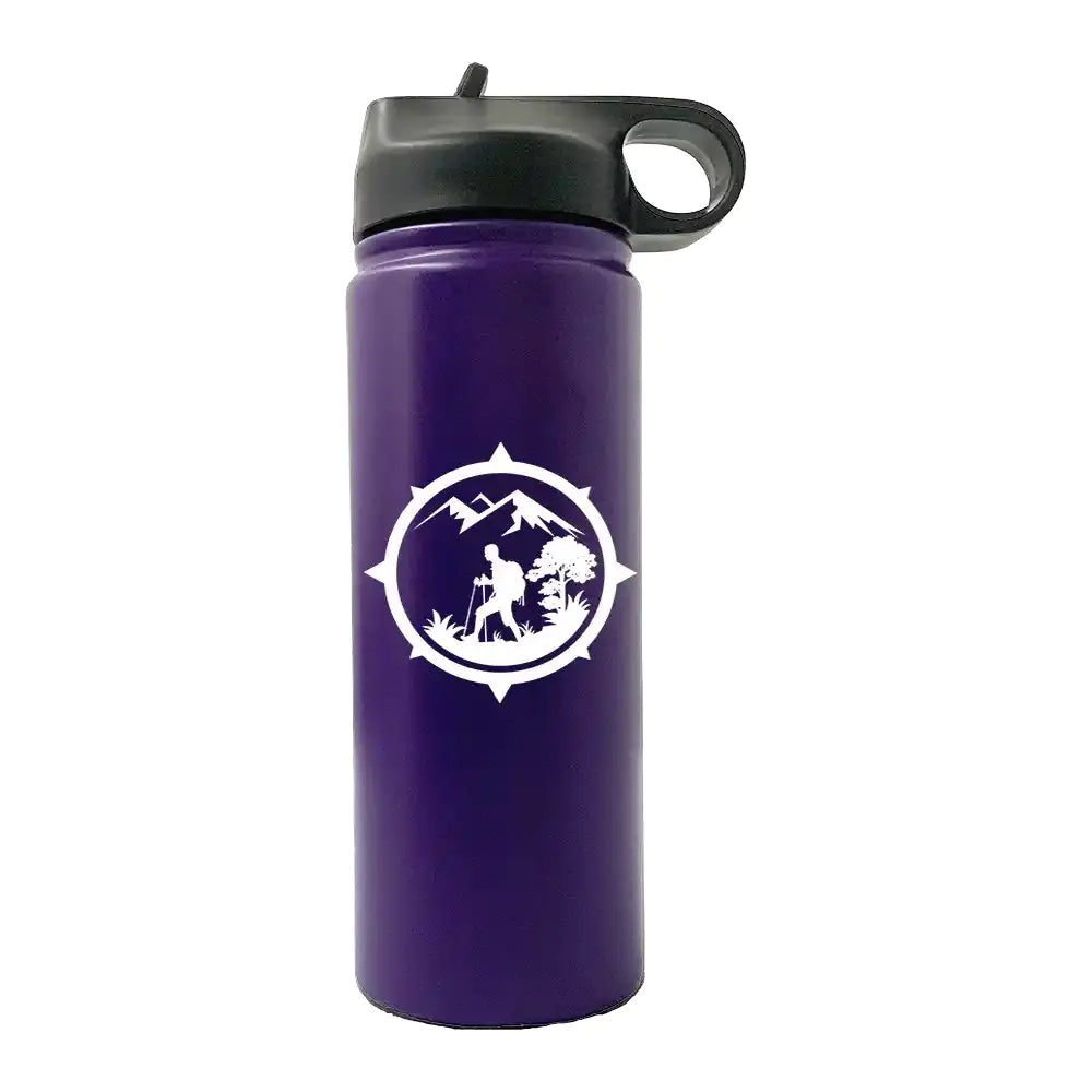 Hiking Mountain Compass 20oz Sport Bottle