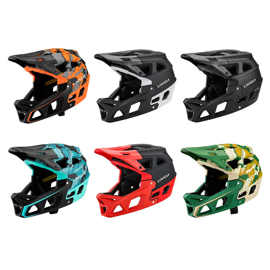 Full Face Mountain Bike Helmet Adult Racing Downhill MTB Helmet for Men/Women Adult with Visor 31 Vents MTB Bike Helmet