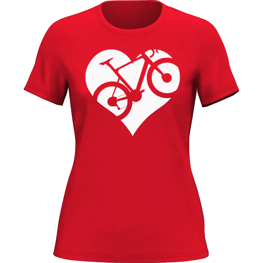 Heart Bike T-Shirt for Women