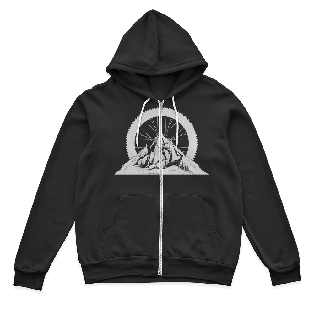 Mountain Tires Zip Hoodie