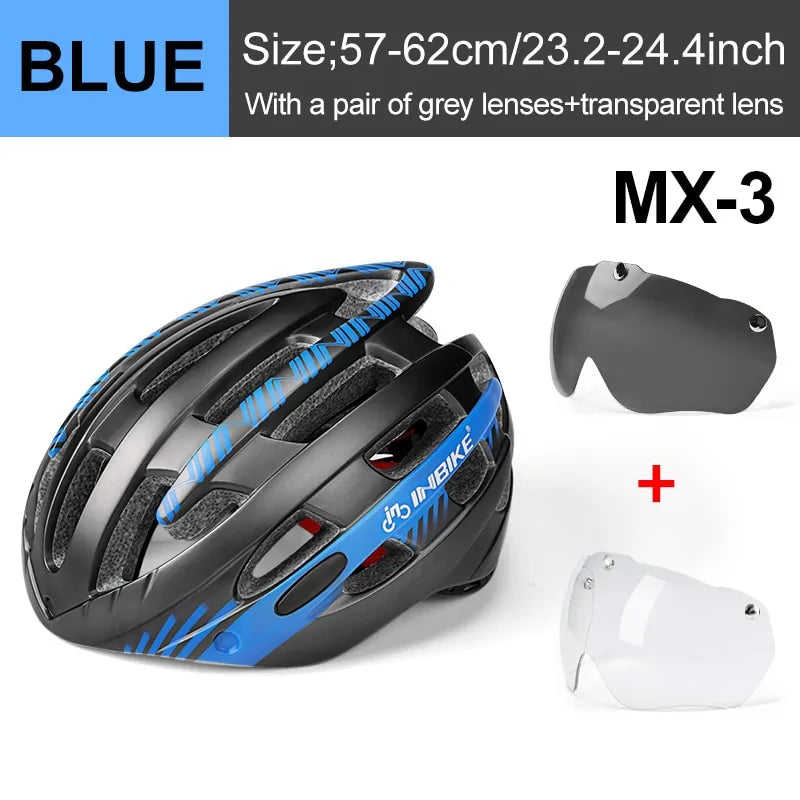 Cycling Helmet with Goggles Ultralight