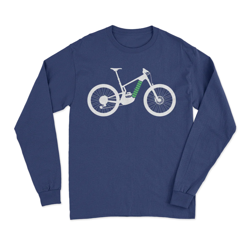 E Bike Men Long Sleeve Shirt