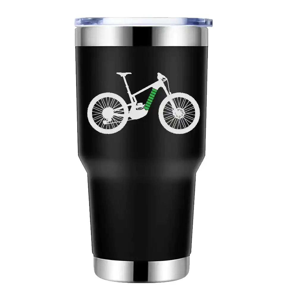 E Bike 30oz Insulated Vacuum Sealed Tumbler