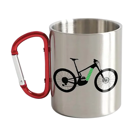 E Bike Carabiner Mug 12oz