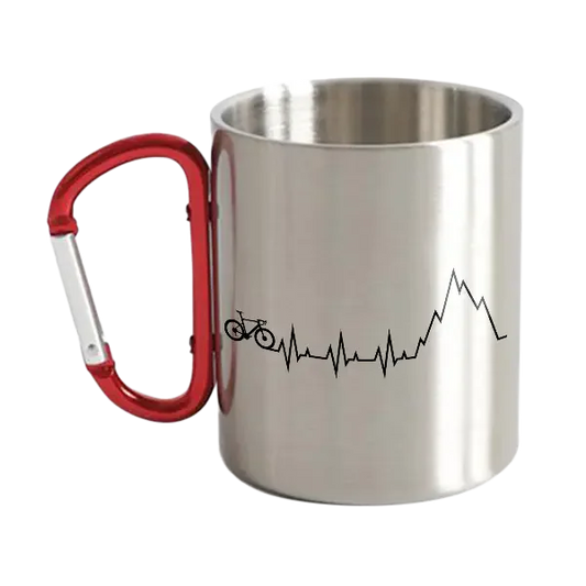 Biking Mountain Beat Carabiner Mug 12oz