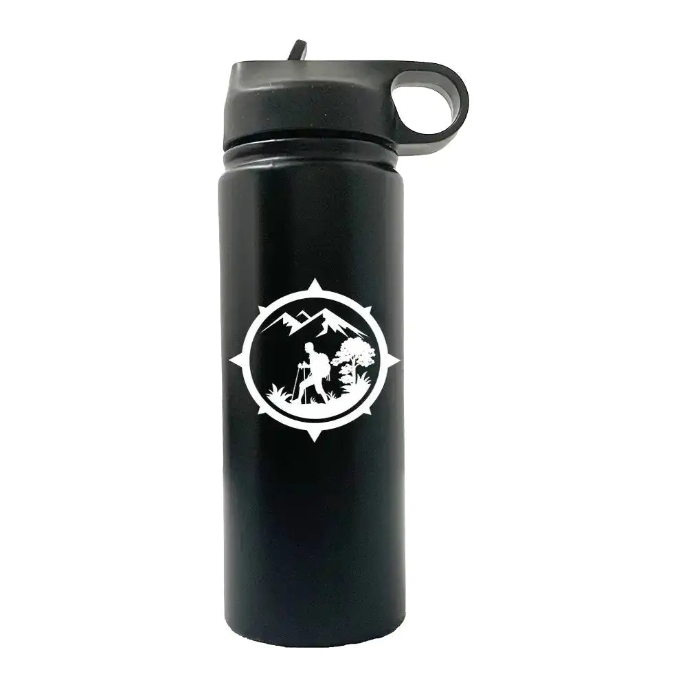 Hiking Mountain Compass 20oz Sport Bottle