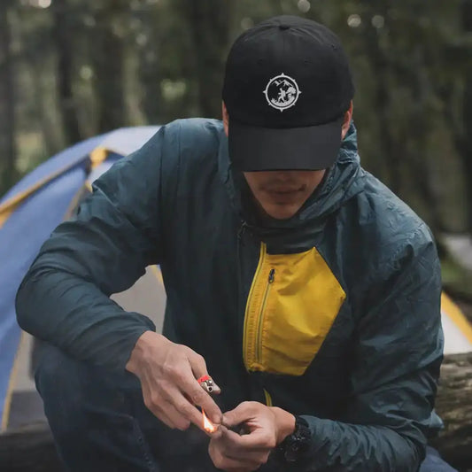 Hiking Mountain Compass Embroidered Baseball Hat